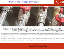 Tablet Screenshot of industrialrubber.co.za